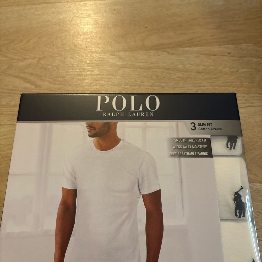 Polo by Ralph Lauren Men's White Cotton Crew Tee